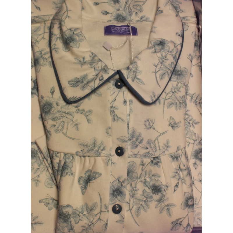 CAMICIA NOTTE LINCLALOR COLLETTO MAGLINA DI CALDO COTONE 100% ART.92394  MANICA RAGLAN TAGLIE FORTI FINO TG 60 