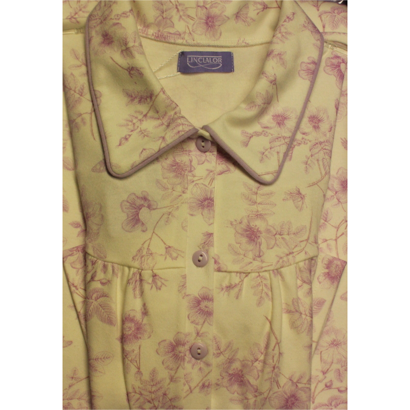CAMICIA NOTTE LINCLALOR COLLETTO MAGLINA DI CALDO COTONE 100% ART.92394  MANICA RAGLAN TAGLIE FORTI FINO TG 60 