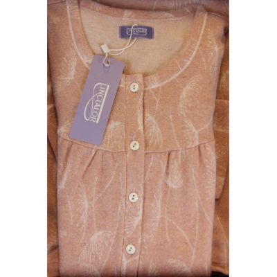 CAMICIA NOTTE LINCLALOR  SERAFINO MANICA RAGLAN FELPATA TAGLIE FORTI FINO TG 60 ART.77188