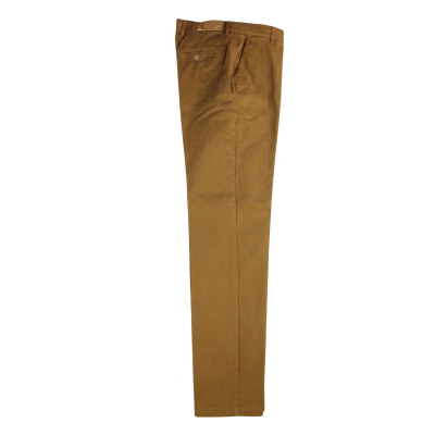 .UOMO PANTALONE CHINO MADE IN ITALY VITA REGOLARE GAMBA DRITTA COTONE ELASTICIZZATO 4 STAGIONI ART.FIRENZE