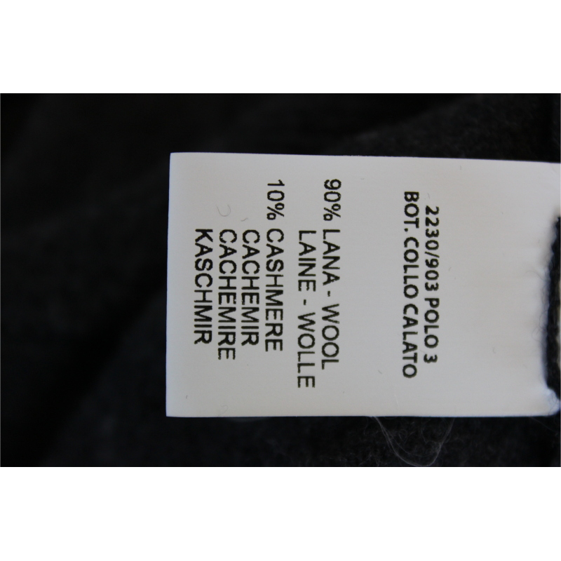 MAGLIA UOMO POLO 90% LANA 10% CASHMERE MADE IN ITALY 3 BOTTONI