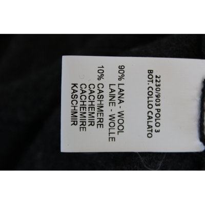 MAGLIA UOMO POLO 90% LANA 10% CASHMERE MADE IN ITALY 3 BOTTONI
