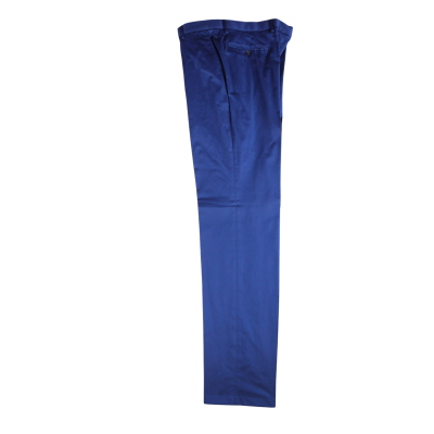 UOMO PANTALONE GAMBA ASCIUTTA COTONE ELASTICIZZATO  VITA ALTA CINTOLO CON ELASTICO TG. 46-62