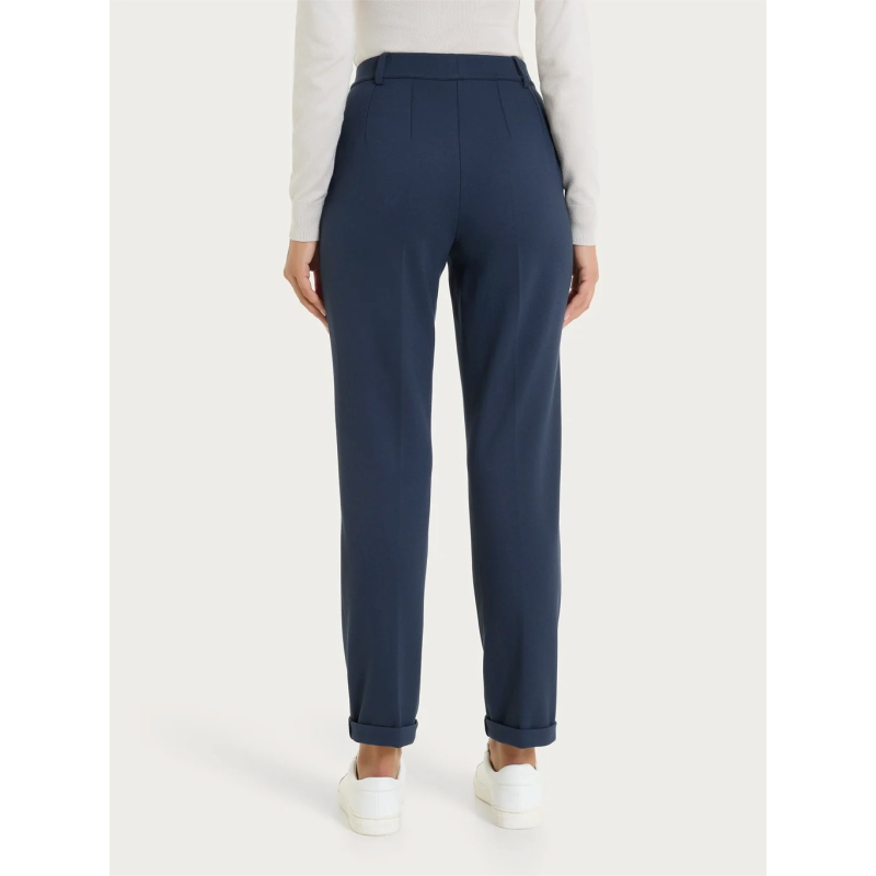 PANTALONE DONNA RAGNO dritto con tasche in Compact con Cashmere ART.DR25PP
