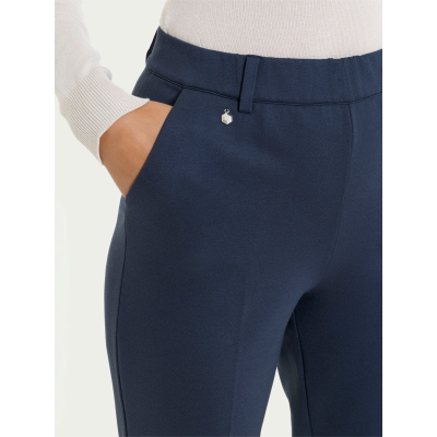 PANTALONE DONNA RAGNO dritto con tasche in Compact con Cashmere ART.DR25PP