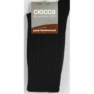 CALZINO UOMO LUNGO CIOCCA PURA LANA 100% MADE IN ITALY