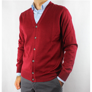 GIACCA UOMO BOTTONI 80% LANA MERINOS MADE IN ITALY CARDIGAN M-3XL 5 COLORI