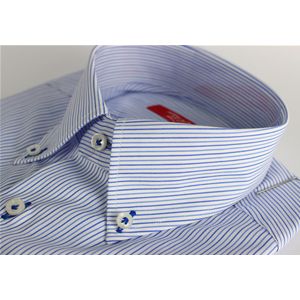 CAMICIA UOMO 100% COTONE LAVORAZIONE ARTIGIANALE MADE IN ITALY 39-46 RIGATO REGULAR