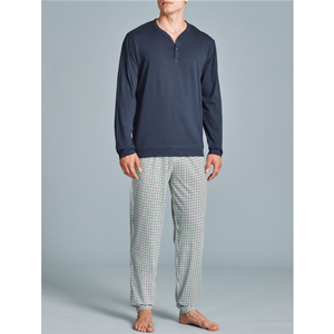 .PIGIAMA UOMO RAGNO COTONE SERAFINO PANTALONE FANTASIA ART.U100N1