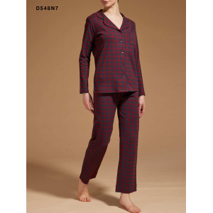 PIGIAMA DONNA RAGNO CALDO COTONE  APERTO D548N7