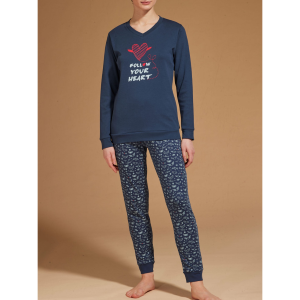 PIGIAMA DONNA RAGNO CALDO COTONE D537N2