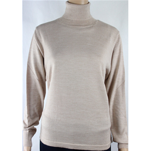 MAGLIA DONNA CICLISTA.MADE IN ITALY.LANA MERINOS 80% M-L-XL-XXL DOLCEVITA BEIGE