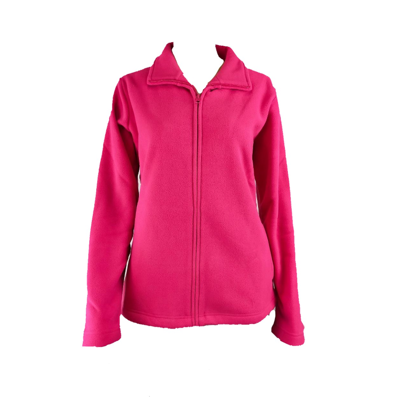 Felpa in pile full zip donna