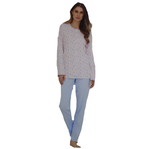 PIGIAMA DONNA LINCLALOR CALDO COTONE INTERLOCK   ANCHE TAGLIE FORTI FINO TG 64 ART.92626