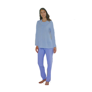 PIGIAMA DONNA LINCLALOR 100% COTONE APERTO MAGLINA TAGLIE FORTI E CALIBRATE ART.71367