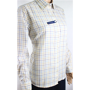 CAMICETTA  FLANELLA DA DONNA 100% COTONE QUADRI TG.S-XXL VESTIBILITÀ CLASSICA 13