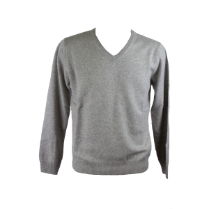 .PULLOVER UOMO SCOLLO V PURO CASHMERE 100% MADE IN ITALY.GOLF V TG.M a TG.3XL