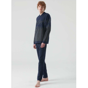 PIGIAMA UOMO RAGNO FELPA MISTO COTONE SCOLLO V ART.U609N2 PUNTO MILANO 
