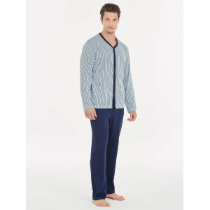 .PIGIAMA UOMO RAGNO APERTO 100% COTONE MAGLINA ART.U478N6