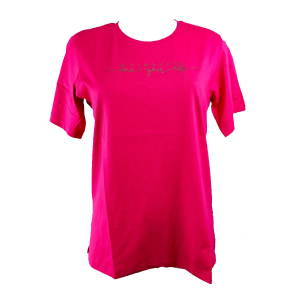 .MAGLIETTA DONNA CAMPAGNOLO MANICA CORTA 100% COTONE ART.2K7836 FUXIA