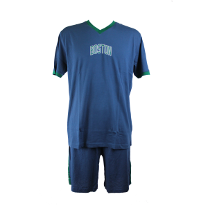 .PIGIAMA UOMO RAGNO MANICA CORTA ART.U653NE SCOLLO V PURO COTONE 