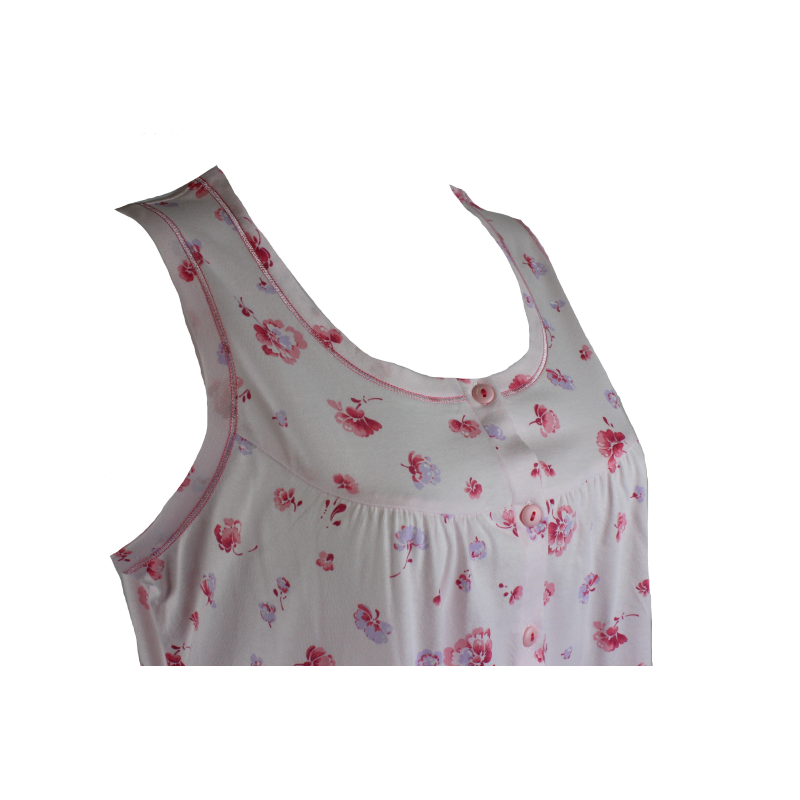 The 1 For U Camicia Da Notte Martha 100% Cotone – Stile Vittoriano, Maniche Lunghe, Taglie XS-3X (Rosa Lilla, S)