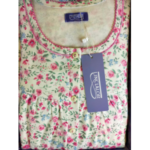 CAMICIA NOTTE LINCLALOR CALDO COTONE 100%  MAGLINA MANICA RAGLAN TAGLIE FORTI E CALIBRATE FINO ALLA TG.64 ART. 92900
