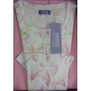 .PIGIAMA DONNA LINCLALOR 100% COTONE APERTO MAGLINA TAGLIE FORTI E CALIBRATE FINO TG.64 ART.75092/75100