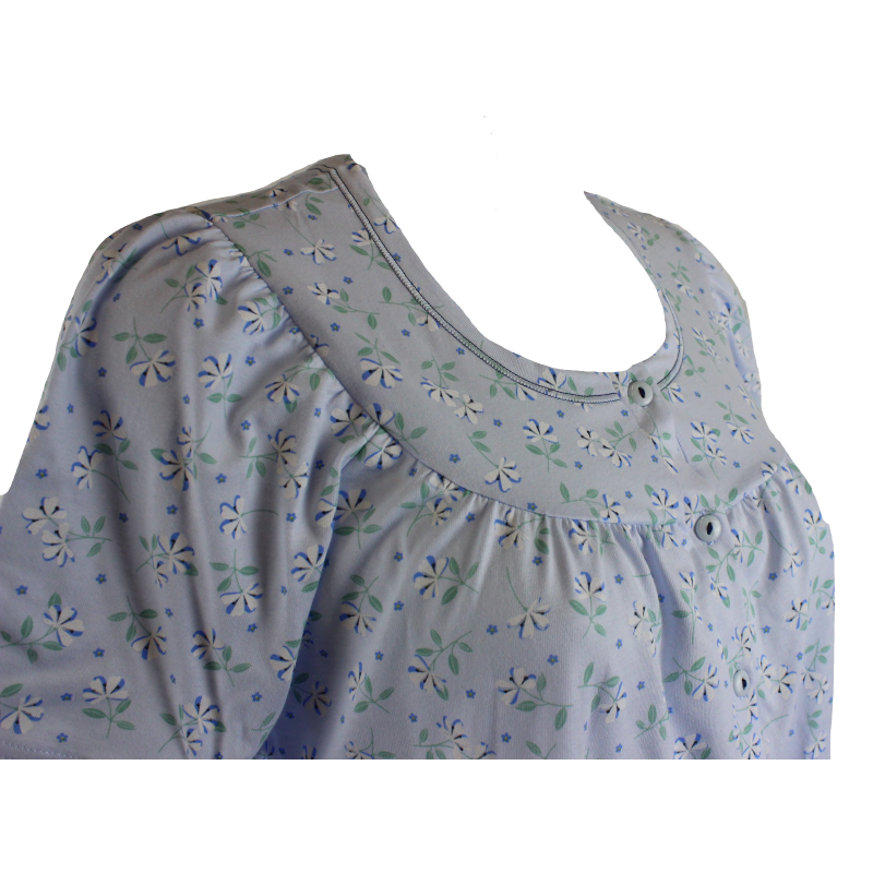 Zeitlos Camicia Da Notte Donna In Cotone Con Manica Corta E Stampa Floreale - Eleganza E Comfort