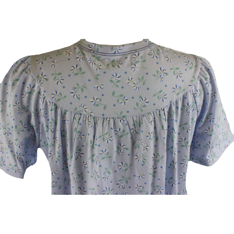 Zeitlos Camicia da Notte Donna Manica Corta a Fiori Scollo V, Größe-Damen:M, Farbe:Altrosa