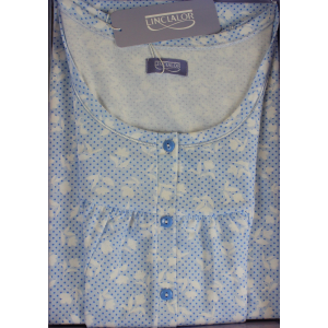 .CAMICIA NOTTE LINCLALOR. SPALLA LARGA 100% COTONE MAGLINA TAGLIE FORTI E CALIBRATE FINO ALLA TG.60 ART.75003