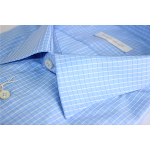 CAMICIA UOMO CALIBRATA 100% COTONE COLLO TG 50-51-52-53-54 PHILO VANCE QUADRI