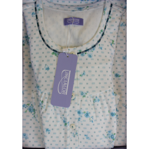 CAMICIA NOTTE LINCLALOR  ART.92069/92093 CALDO COTONE 100% COTONE MAGLINA TAGLIE FORTI E MANICA RAGLAN FINO ALLA TG.64 