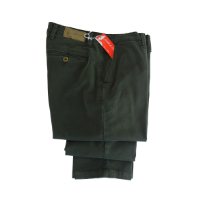 .UOMO PANTALONE CHINO MADE IN ITALY VITA REGOLARE GAMBA DRITTA COTONE ELASTICIZZATO 4 STAGIONI ART.FIRENZE