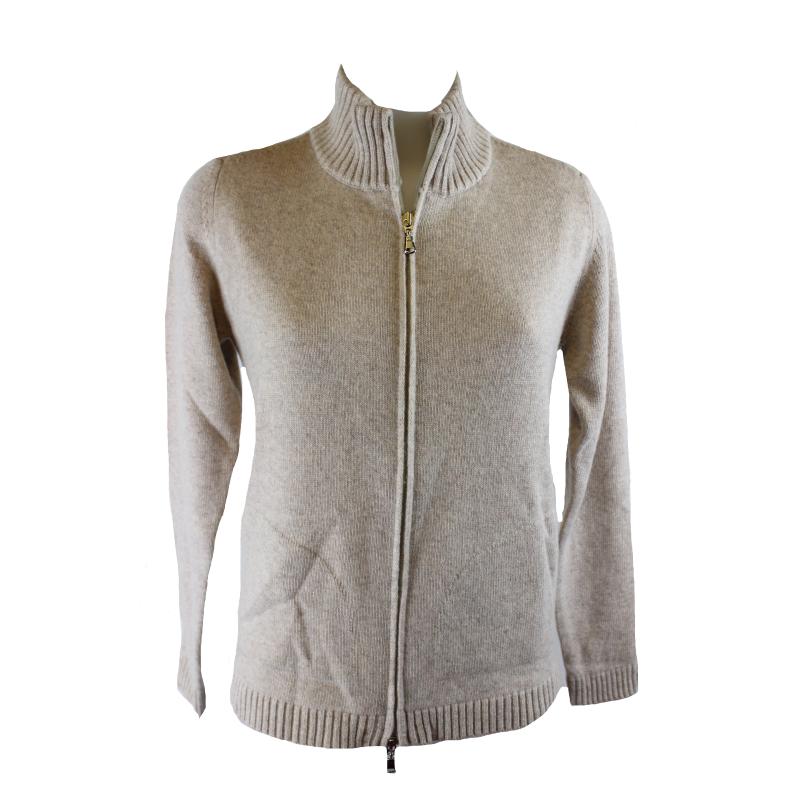 GIACCA DONNA ZIP TASCHE MADE IN ITALY MISTO LANA VISCOSA E CASHMERE ART.40050