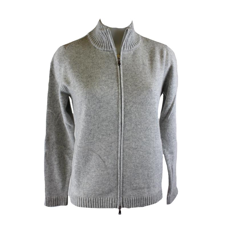 GIACCA DONNA ZIP TASCHE MADE IN ITALY MISTO LANA VISCOSA E CASHMERE ART.40050