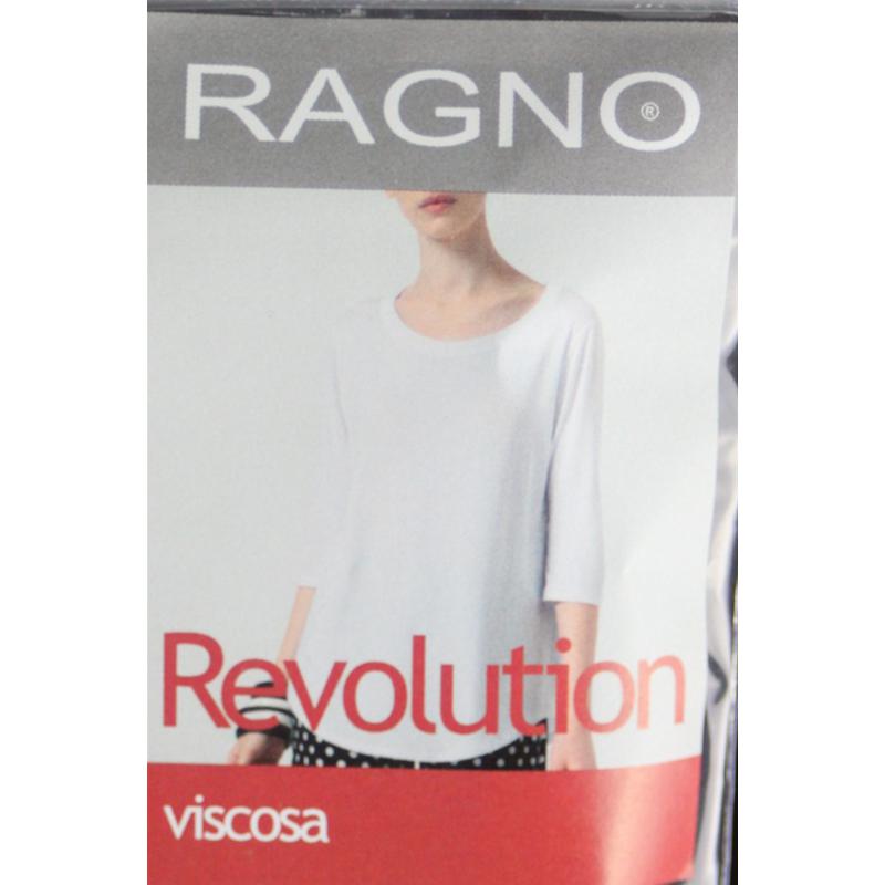 .MAGLIETTA RAGNO VISCOSA ELASTICIZZATA MANICA 3/4 13 COLORI ART. 70121W