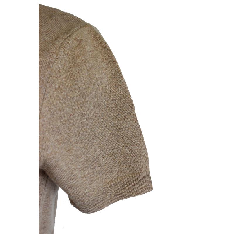 .TWIN SET DONNA GIACCA COREANA E MAGLIA MANICA CORTA MISTO LANA VISCOSA CASHMERE MADE IN ITALY ART.10075