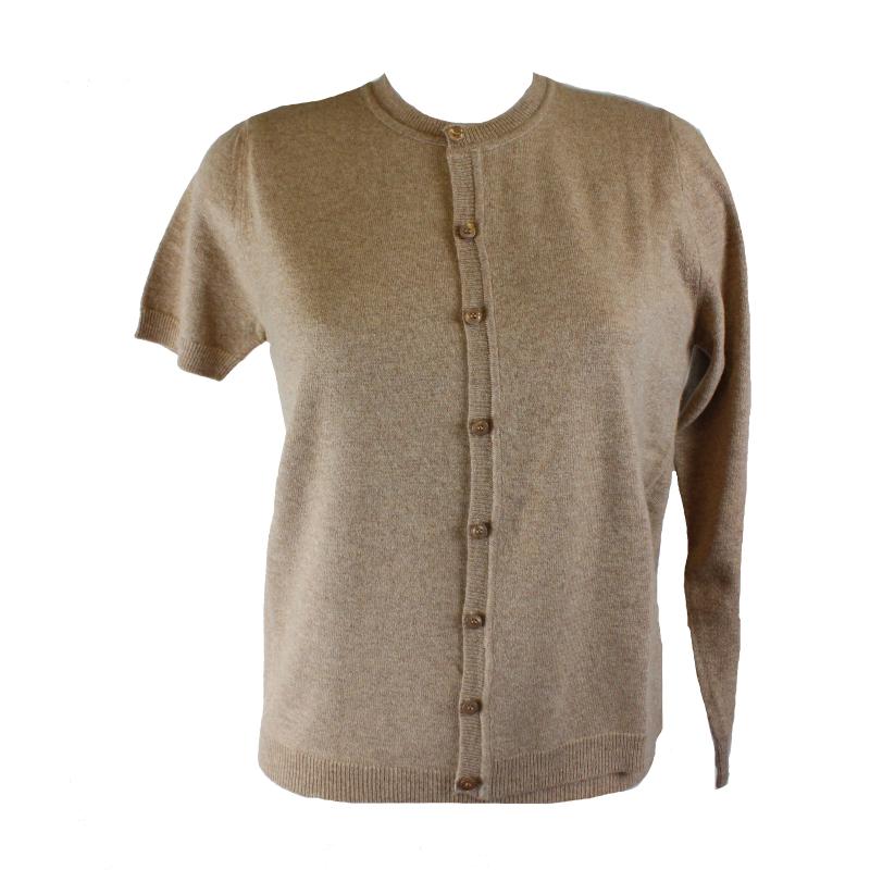 .TWIN SET DONNA GIACCA COREANA E MAGLIA MANICA CORTA MISTO LANA VISCOSA CASHMERE MADE IN ITALY ART.10075