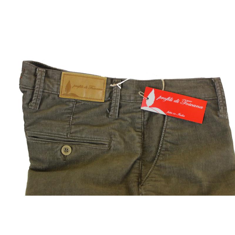.PANTALONE UOMO CHINO MADE IN ITALY VITA REGOLARE GAMBA DRITTA COSTINA EFFETTO VELLUTINO INVERNALE ELASTICIZZATO ART.CORTONA