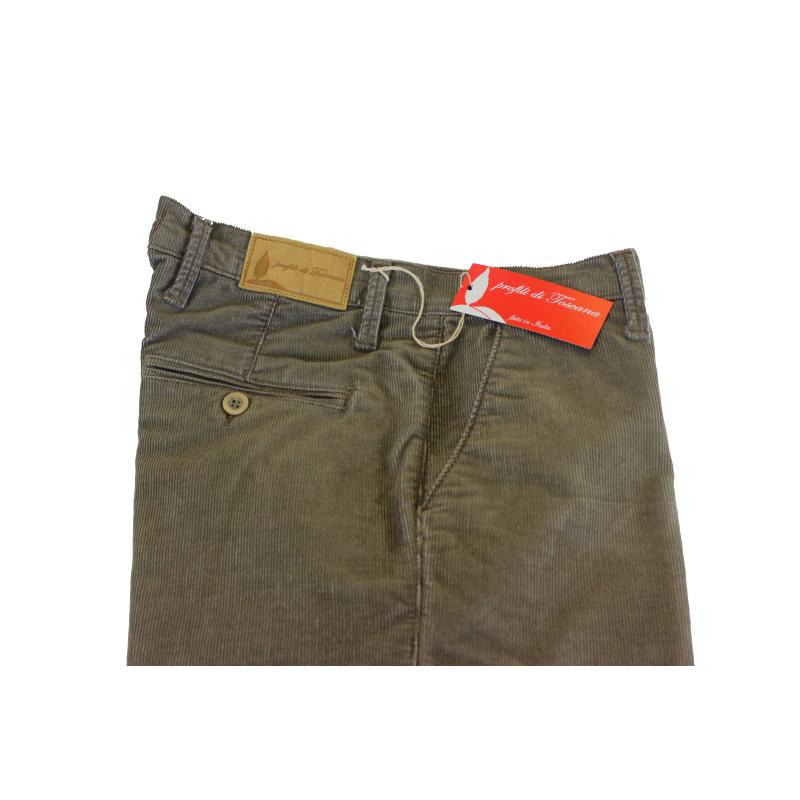 .PANTALONE UOMO CHINO MADE IN ITALY VITA REGOLARE GAMBA DRITTA COSTINA EFFETTO VELLUTINO INVERNALE ELASTICIZZATO ART.CORTONA