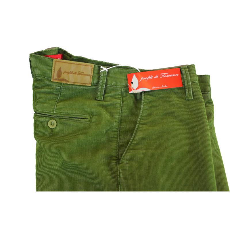 .PANTALONE UOMO CHINO MADE IN ITALY VITA REGOLARE GAMBA DRITTA COSTINA EFFETTO VELLUTINO INVERNALE ELASTICIZZATO ART.CORTONA
