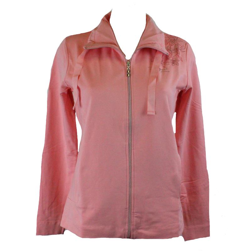 .FELPA DONNA CAMPAGNOLO PRIMAVERILE APERTA ZIP TASCHE FANTASIA ART.2E9016