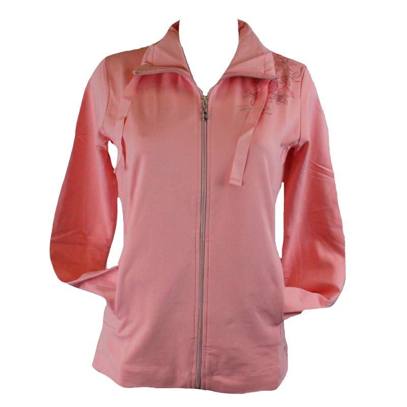 .FELPA DONNA CAMPAGNOLO PRIMAVERILE APERTA ZIP TASCHE FANTASIA ART.2E9016