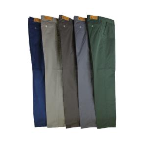 .UOMO PANTALONE CHINO MADE IN ITALY VITA REGOLARE GAMBA DRITTA MICROFANTASIA COTONE ELASTICIZZATO LEGGERO ART.VENTURINA