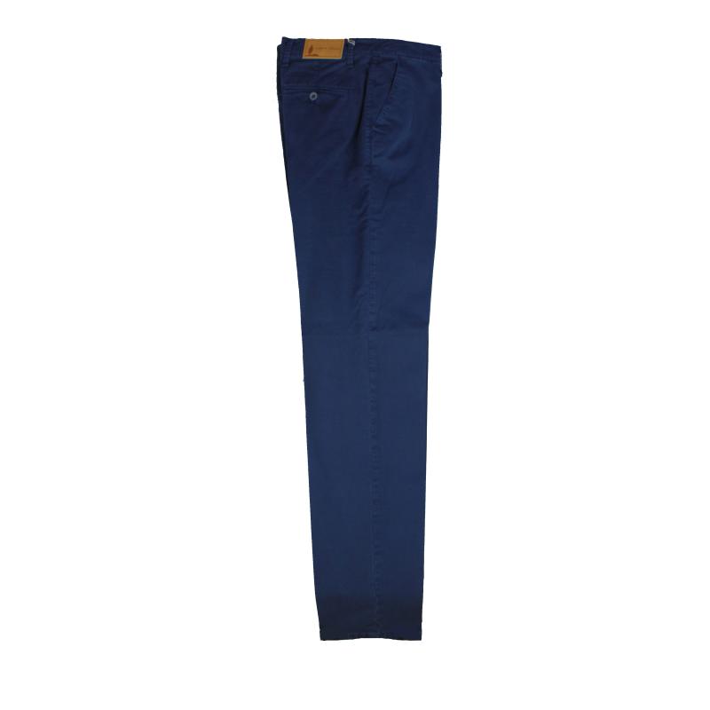 .UOMO PANTALONE CHINO MADE IN ITALY VITA REGOLARE GAMBA DRITTA MICROFANTASIA COTONE ELASTICIZZATO LEGGERO ART.VENTURINA