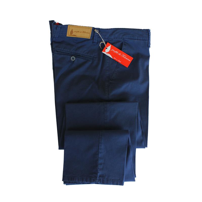.UOMO PANTALONE CHINO MADE IN ITALY VITA REGOLARE GAMBA DRITTA MICROFANTASIA COTONE ELASTICIZZATO LEGGERO ART.VENTURINA