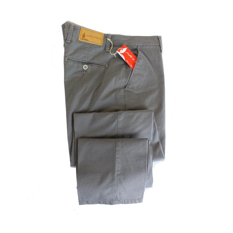 .UOMO PANTALONE CHINO MADE IN ITALY VITA REGOLARE GAMBA DRITTA MICROFANTASIA COTONE ELASTICIZZATO LEGGERO ART.VENTURINA