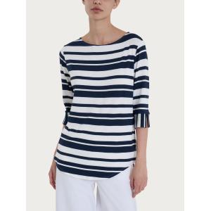 .MAGLIETTA RAGNO VISCOSA ELASTICIZZATA MANICA 3/4 RIGHE ALTERNATE ART. DP55TW