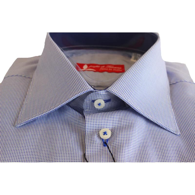 CAMICIA UOMO 100% COTONE LAVORAZIONE ARTIGIANALE MADE IN ITALY 39-46 ART.FONTERUTOLI